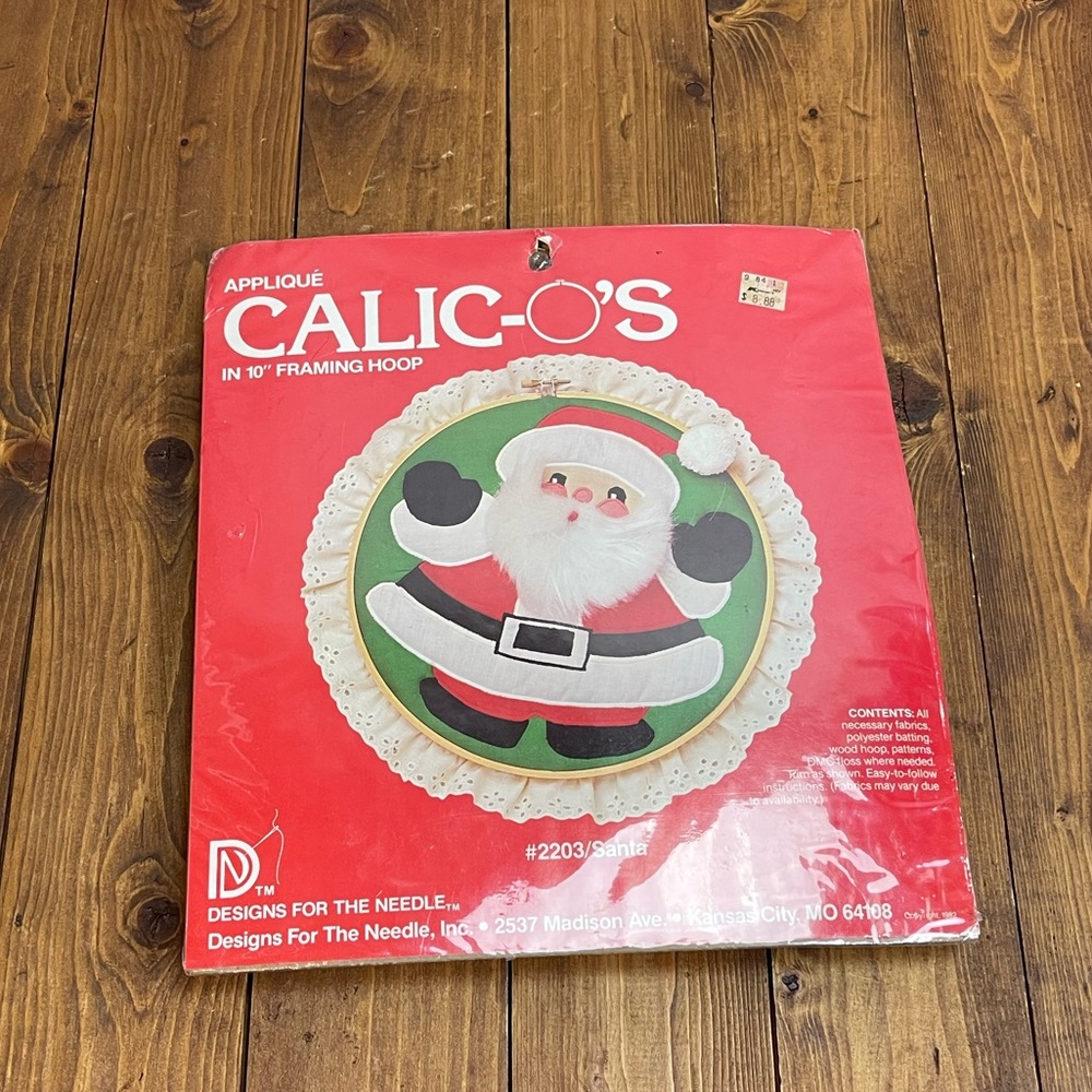 Calic-o’s Santa Claus Appliqué craft kit